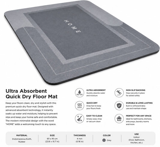 HomeDry™ Ultra Absorbent Quick-Dry Floor Mat
